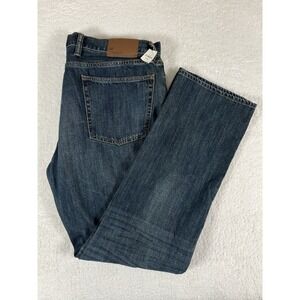 GAP Men's 40x34 (42x34.5) Straight Leg Dark Wash Denim 5 Pocket Jeans NWT